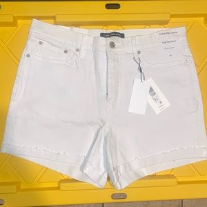 Selling; white denim Calvin Klein jeans